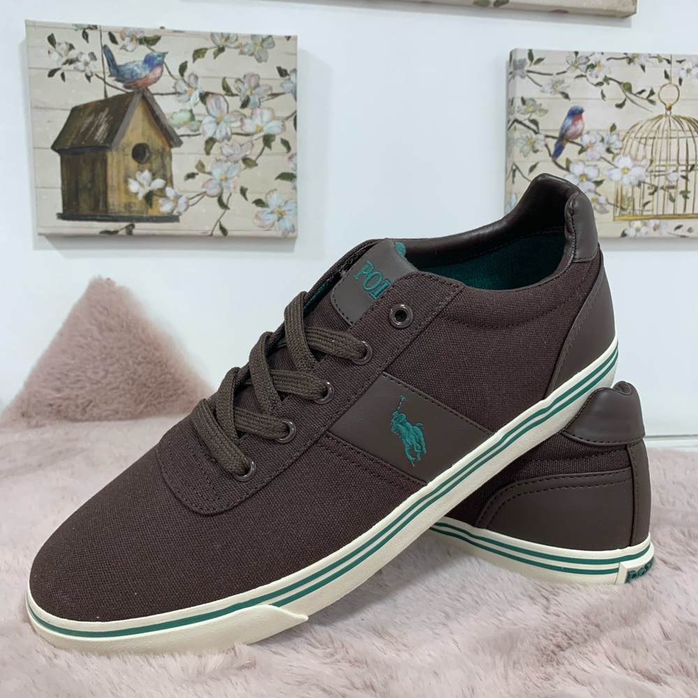 New Polo Ralph Lauren Men’s Thorton Canvas Sneaker
